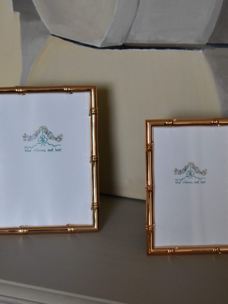 Bamboo Gold-Effect Photo Frames