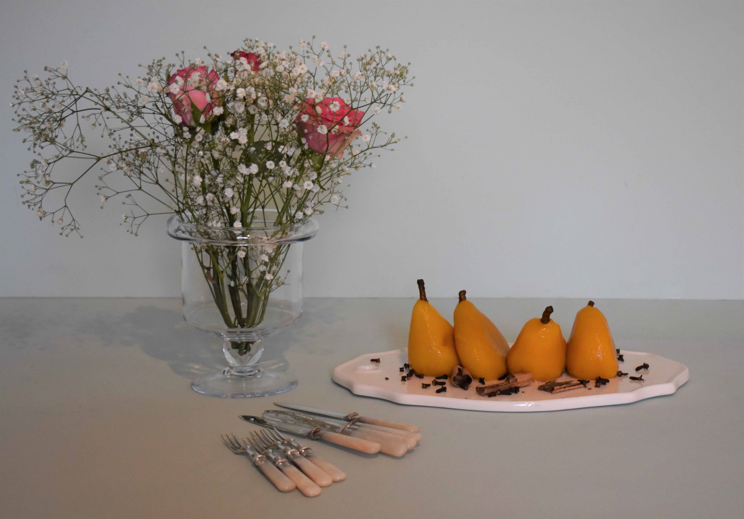 Marsala & Star Anise Poached Pears